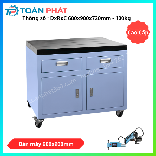 Bàn lắp máy taro 600x900mm - loại cao cấp