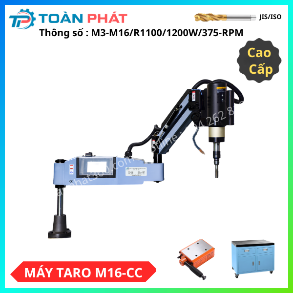 Máy Taro Điện M3-M16 Màn Hình Cảm Ứng Tiếng Việt / Bản Cao Cấp / Động Cơ Servo / Phun Dầu Tự Động