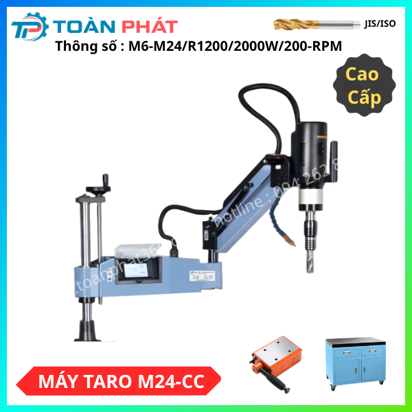 Máy Taro Điện M6-M24 Màn Hình Cảm Ứng Tiếng Việt / Bản Cao Cấp / Động Cơ Servo / Phun Dầu Tự Động