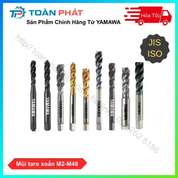Mũi taro loại xoắn M2 - M48