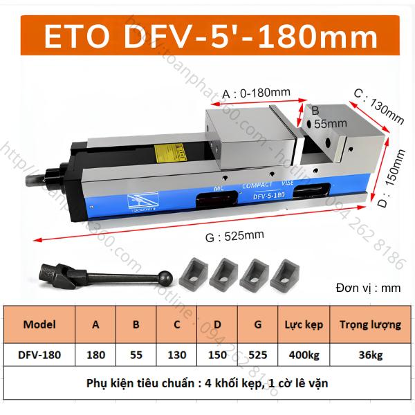 ETO-DFV – Dòng Ê tô Máy Phay CNC Phổ Thông - Ảnh 3