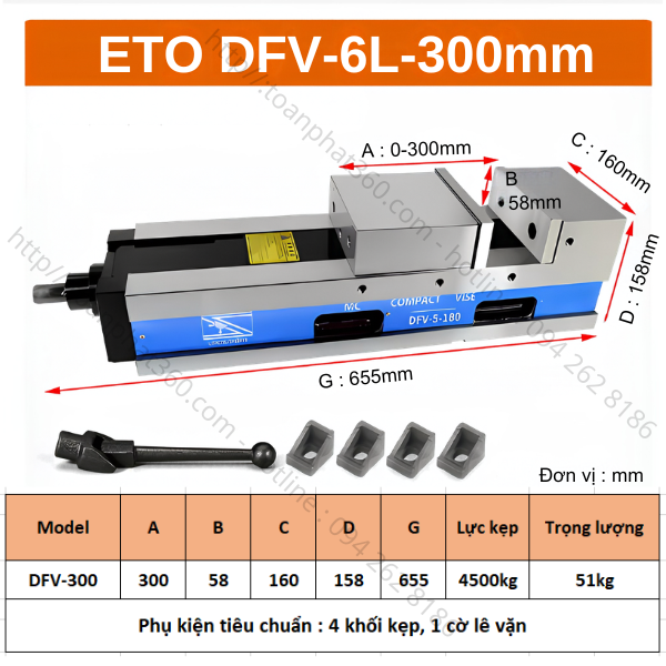 ETO-DFV – Dòng Ê tô Máy Phay CNC Phổ Thông - Ảnh 5