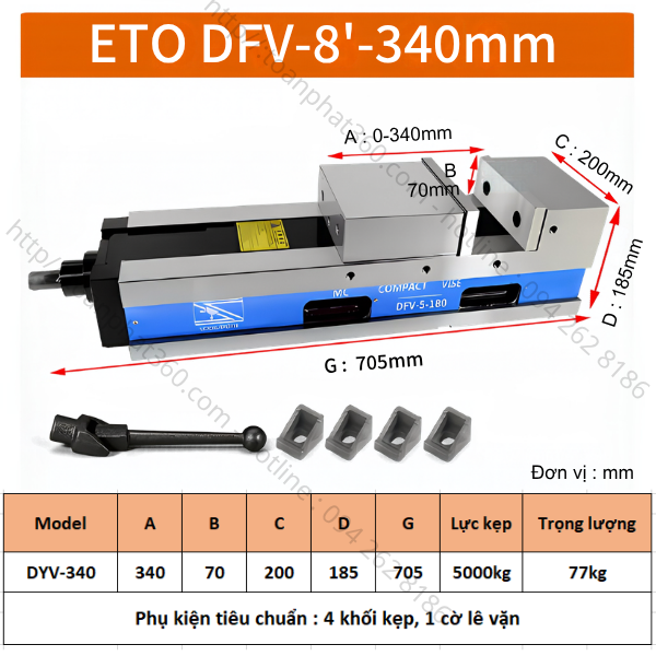 ETO-DFV – Dòng Ê tô Máy Phay CNC Phổ Thông - Ảnh 6