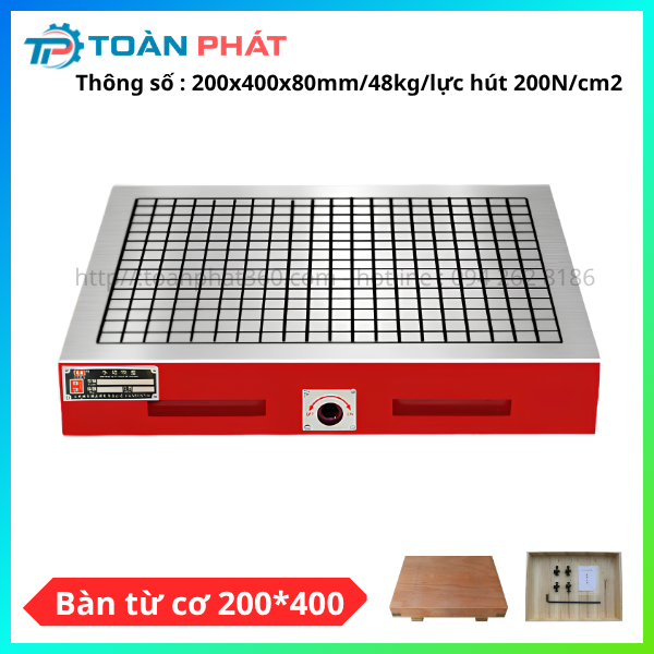 Bàn từ cơ 200×400 – Gá Kẹp Phôi Chính Xác
