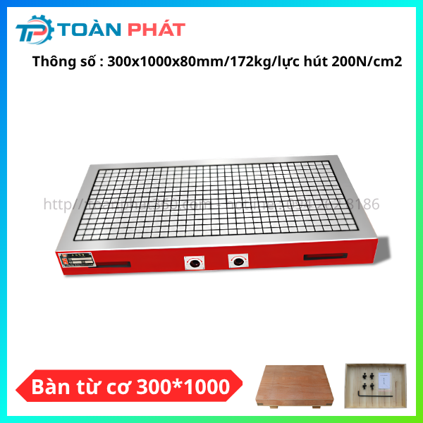 Bàn từ cơ 300×1000 – Gá Kẹp Phôi Dạng Tấm