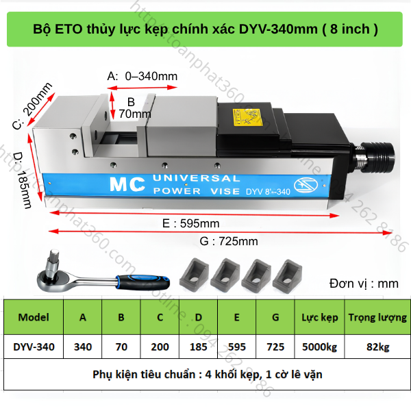 ETO-DYV – Dòng Ê tô Thủy Lực "Chống Nhấc Phôi" Cải Tiến - Ảnh 6