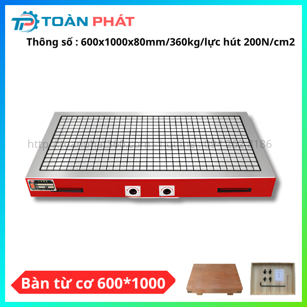 Bàn từ cơ 600×1000 – Gá Kẹp Phôi Dạng Tấm