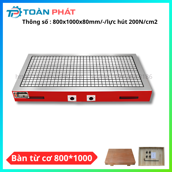 Bàn từ cơ 800×1000 – Gá Kẹp Phôi Công Nghiệp