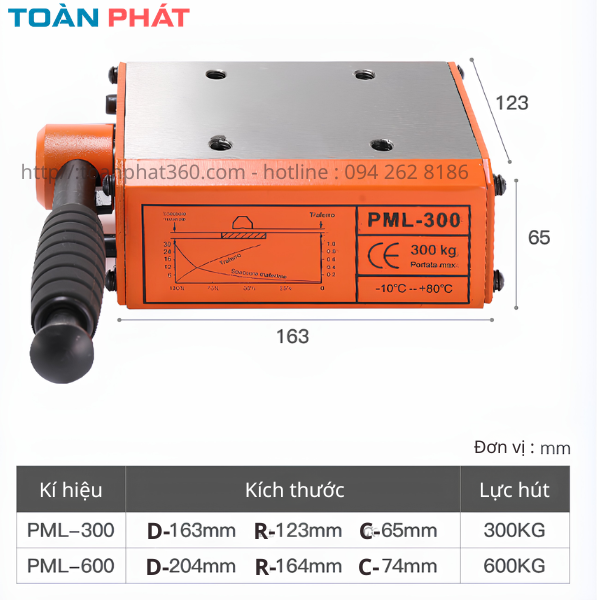 Đế từ máy taro - lực hút 2000kg - nam châm vĩnh cửu - Ảnh 6